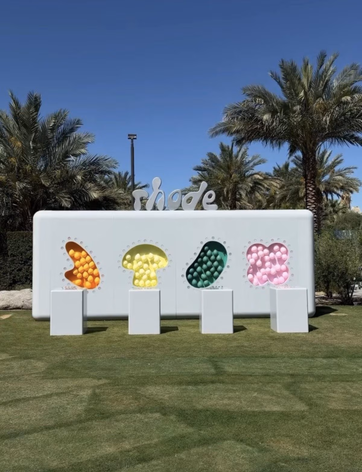 Exterior of the Rhode World Coachella activation